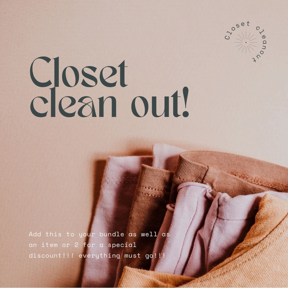 Closet Clean Out!!!